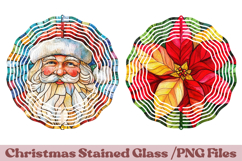 Christmas Stained Glass PNG | Christmas Ornament Design Product Image 1