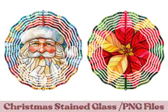 Christmas Stained Glass PNG | Christmas Ornament Design Product Image 1