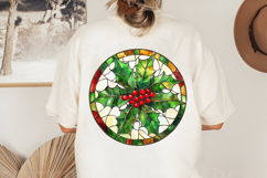 Christmas Stained Glass PNG | Christmas Ornament Design Product Image 2