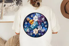 Christmas Stained Glass PNG | Christmas Ornament Design Product Image 2