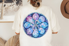 Christmas Stained Glass PNG | Christmas Ornament Design Product Image 2