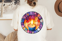 Christmas Stained Glass PNG | Christmas Ornament Design Product Image 2