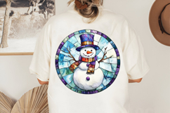Christmas Stained Glass PNG | Christmas Ornament Design Product Image 2