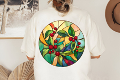 Christmas Stained Glass PNG | Christmas Ornament Design Product Image 2