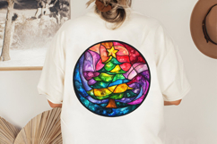 Christmas Stained Glass PNG | Christmas Ornament Design Product Image 2