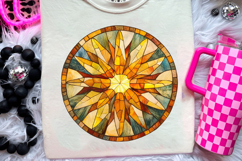 Christmas Stained Glass PNG | Christmas Ornament Design Product Image 3