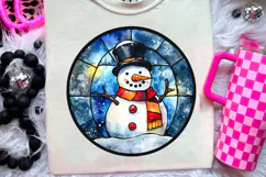 Christmas Stained Glass PNG | Christmas Ornament Design Product Image 3