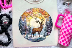 Christmas Stained Glass PNG | Christmas Ornament Design Product Image 3