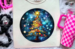 Christmas Stained Glass PNG | Christmas Ornament Design Product Image 3