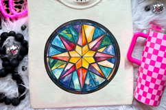 Christmas Stained Glass PNG | Christmas Ornament Design Product Image 3