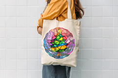 Christmas Stained Glass PNG | Christmas Ornament Design Product Image 4