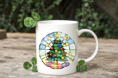 Christmas Stained Glass PNG | Christmas Ornament Design Product Image 5