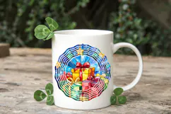 Christmas Stained Glass PNG | Christmas Ornament Design Product Image 5