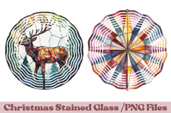 Christmas Stained Glass PNG | Christmas Ornament Design Product Image 1