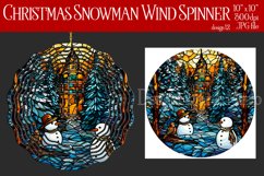 Christmas Wind Spinner, Christmas Snowman Spinner, Winter 12 Product Image 1