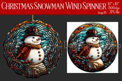 Christmas Wind Spinner, Christmas Snowman Spinner, Winter 15 Product Image 1