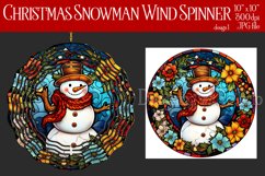 Christmas Wind Spinner, Christmas Snowman Spinner, Winter 1 Product Image 1