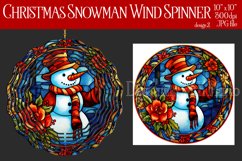 Christmas Wind Spinner, Christmas Snowman Spinner, Winter 2 Product Image 1