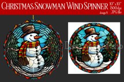 Christmas Wind Spinner, Christmas Snowman Spinner, Winter 4 Product Image 1