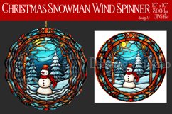 Christmas Wind Spinner, Christmas Snowman Spinner, Winter 9 Product Image 1