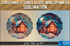 Christmas Stained Glass Wind Spinner Sublimation|Christmas Product Image 1