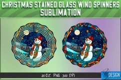 Christmas Stained Glass Wind Spinner Sublimation|Christmas Product Image 1
