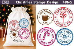 Christmas Stamp Clipart | Post Stamps Sublimation Product Image 1