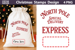 Christmas Stamp Bundle | Post Stamps Sublimation Product Image 5