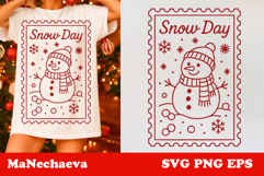 Winter Stamp Clipart Bundle | 15 Cozy Christmas SVGs Product Image 2