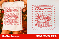Winter Stamp Clipart Bundle | 15 Cozy Christmas SVGs Product Image 11