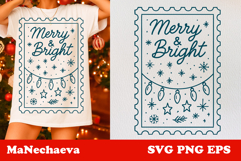 Winter Stamp Clipart Bundle | 15 Cozy Christmas SVGs Product Image 12
