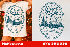 Winter Stamp Clipart Bundle | 15 Cozy Christmas SVGs Product Image 14