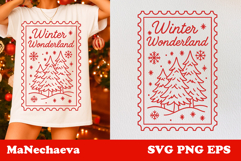 Winter Stamp Clipart Bundle | 15 Cozy Christmas SVGs Product Image 4