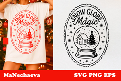 Christmas Postage Stamp SVG | Snow Globe Magic Sublimation Product Image 1