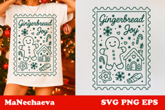 Winter Stamp Clipart Bundle | 15 Cozy Christmas SVGs Product Image 5