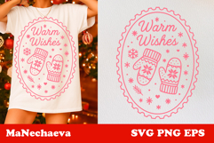 Winter Stamp Clipart Bundle | 15 Cozy Christmas SVGs Product Image 6