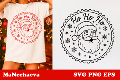 Christmas Postage Stamp SVG | Santa Claus Sublimation Product Image 1