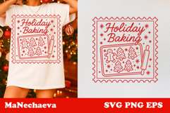 Winter Stamp Clipart Bundle | 15 Cozy Christmas SVGs Product Image 9