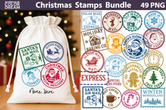 Christmas Stamp Bundle | Post Stamps Sublimation Product Image 1