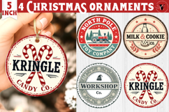 Christmas Stamp Clipart | Retro Christmas sublimation PNG Product Image 1