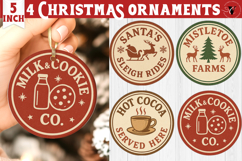 Christmas Stamp Clipart | Retro Christmas sublimation PNG Product Image 1