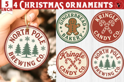 Christmas Stamp Clipart | Retro Christmas sublimation PNG Product Image 1