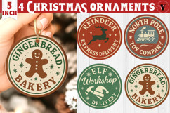 Christmas Stamp Clipart | Retro Christmas sublimation PNG Product Image 1