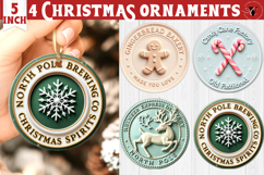 Christmas Stamp Clipart | Retro Christmas sublimation PNG Product Image 1