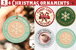 Christmas Stamp Clipart | Retro Christmas sublimation PNG Product Image 1