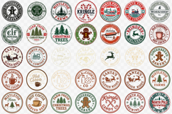 Christmas Stamp bundle | Retro Christmas sublimation PNG Product Image 2