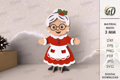 Christmas Characters Bundle Laser Cut. Stand Decors SVG Product Image 4