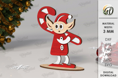 Christmas Stand Decors Bundle Laser Cut. Christmas Decor SVG Product Image 12