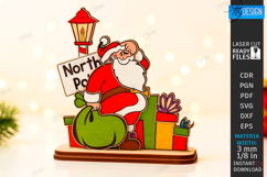 Christmas Stand Decor Laser Cut Bundle|Christmas Characters Product Image 6