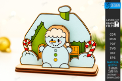 Christmas Stand Decor Laser Cut|Christmas Character|Xmas SVG Product Image 1